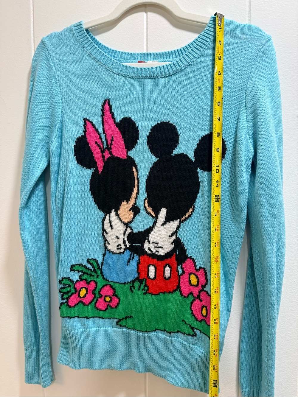 H&M Light Blue Minnie & Mickey Graphic Crewneck Sweater - Picture 5 of 7